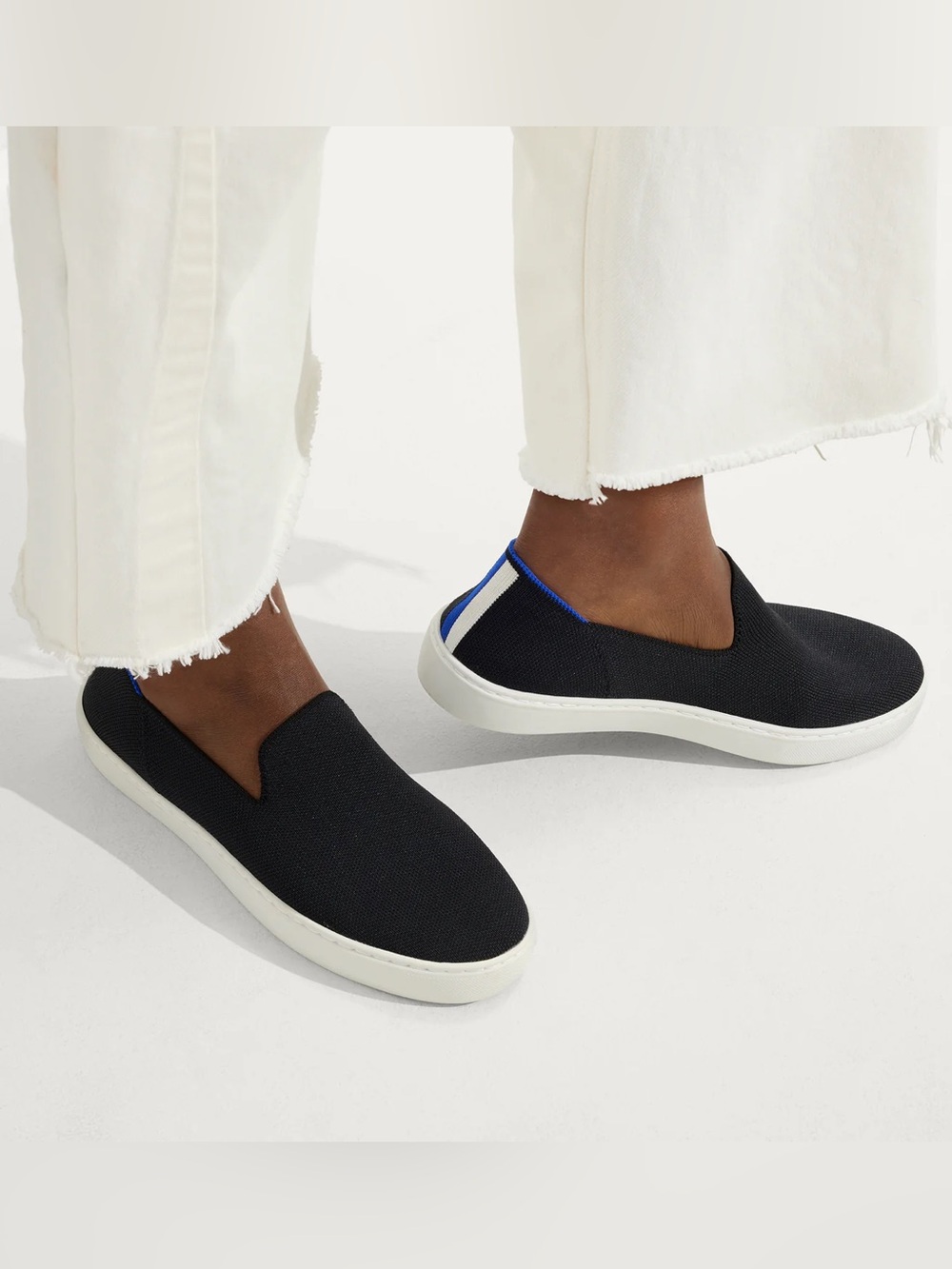Rothy’s the Original Slip On Sneakers in Solid Black